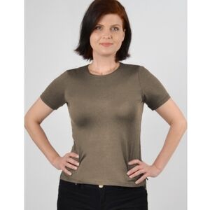 A'NUE The perfect tee in slate size medium NWT